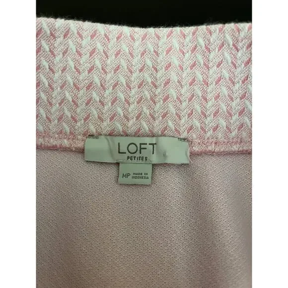 Ann Taylor Loft Petites Light Pink and White Preppy Skirt SizeM - Picture 2 of 10